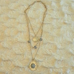 Time and Tru Compass Stone Necklace